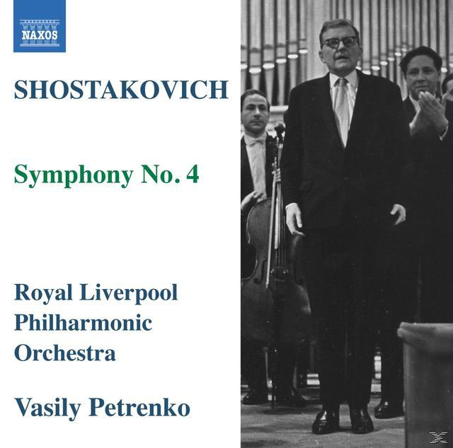 Albumcover mit einem Mann im Anzug vor einem Orchester. Der Titel lautet Schostakowitsch.
