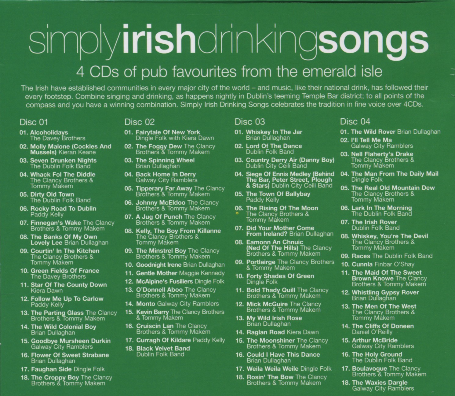 Various - Simply Irish Drinking Songs  - (CD)