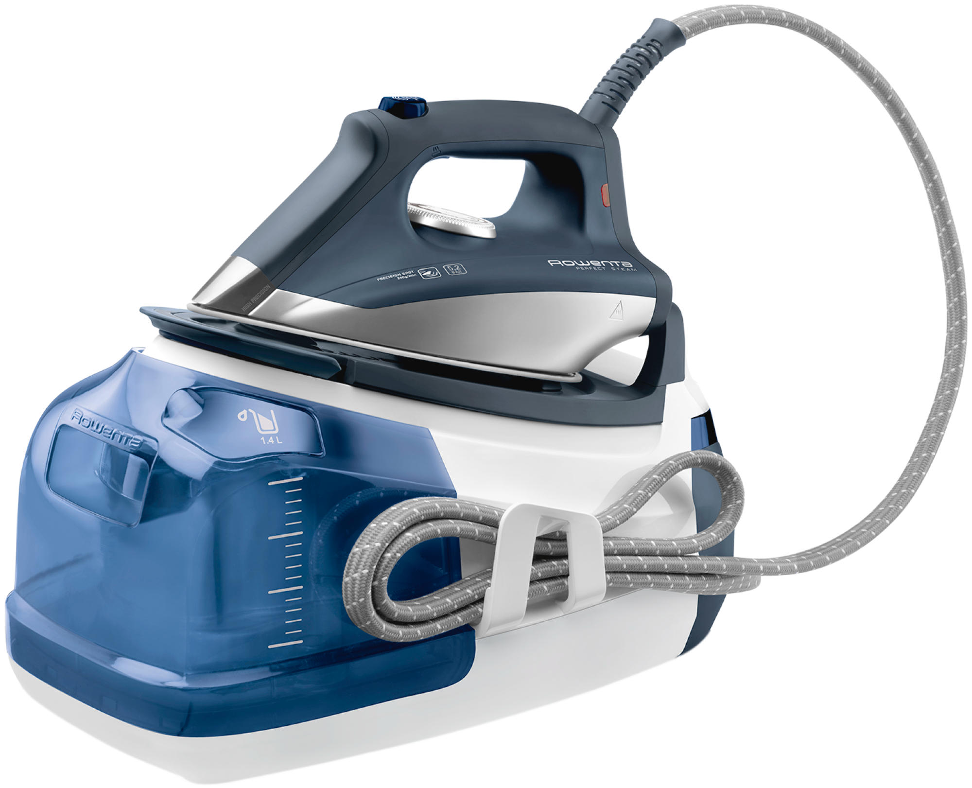 Centro de planchado - Rowenta DG8560 2400W, Autonomía ilimitada, Depósito de 1,4L
