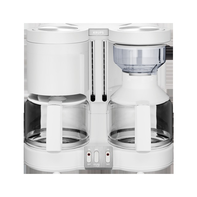 KRUPS KM 8501 Duothek Plus Kaffeemaschine Weiß