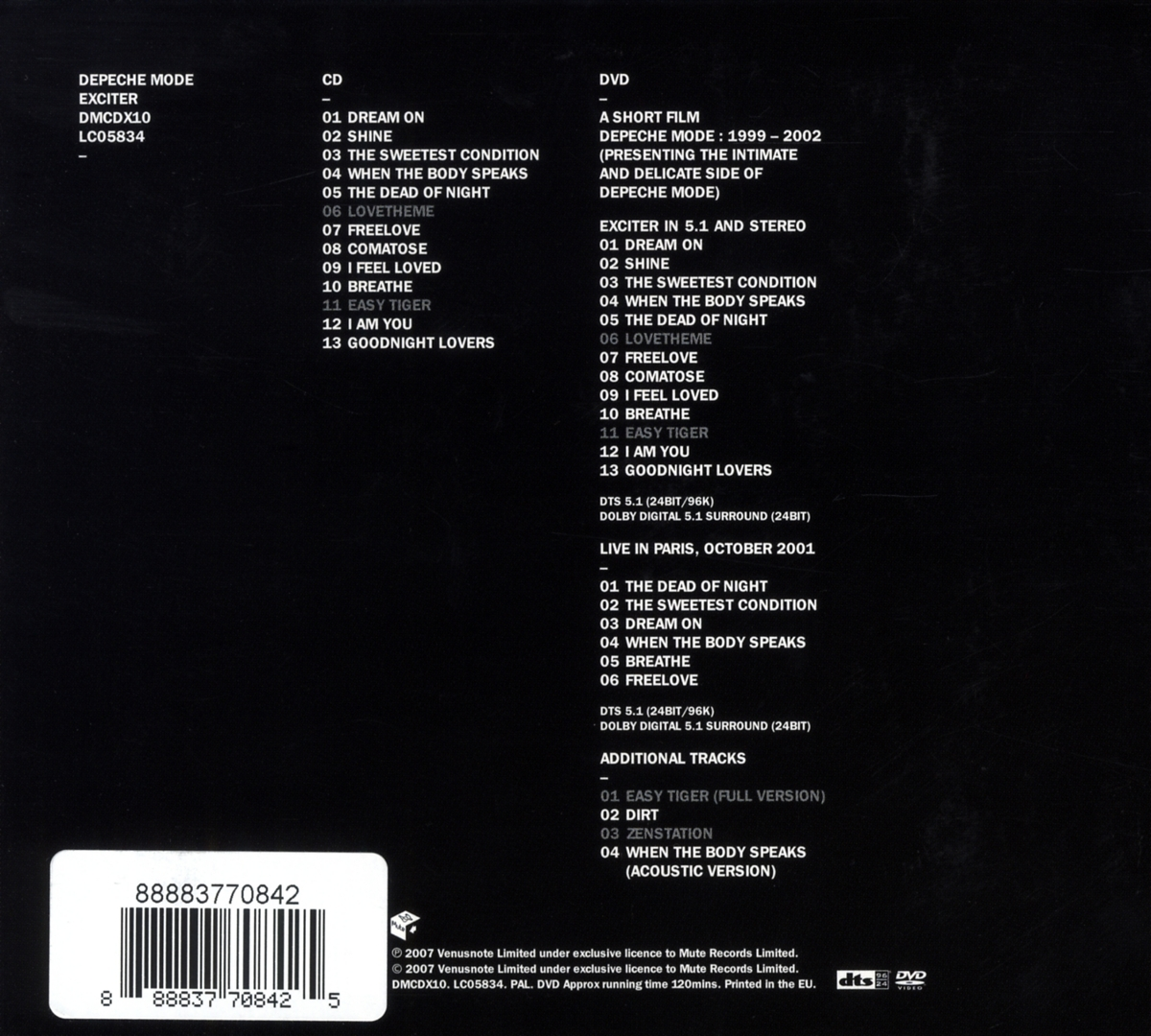 Depeche Mode - Exciter  - (CD)