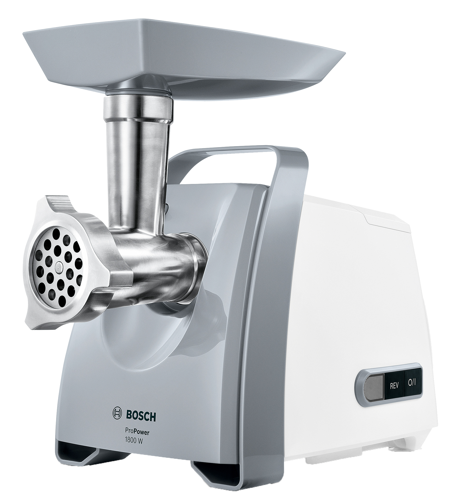 BOSCH MFW66020 Húsdaráló 1800 W, 3 kg/perc, tárcsa, kolbász- és kebbetöltő