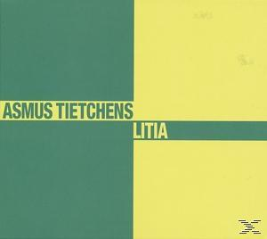 Albumcover mit einem grün-gelben abstrakten Design und dem Namen des Künstlers.