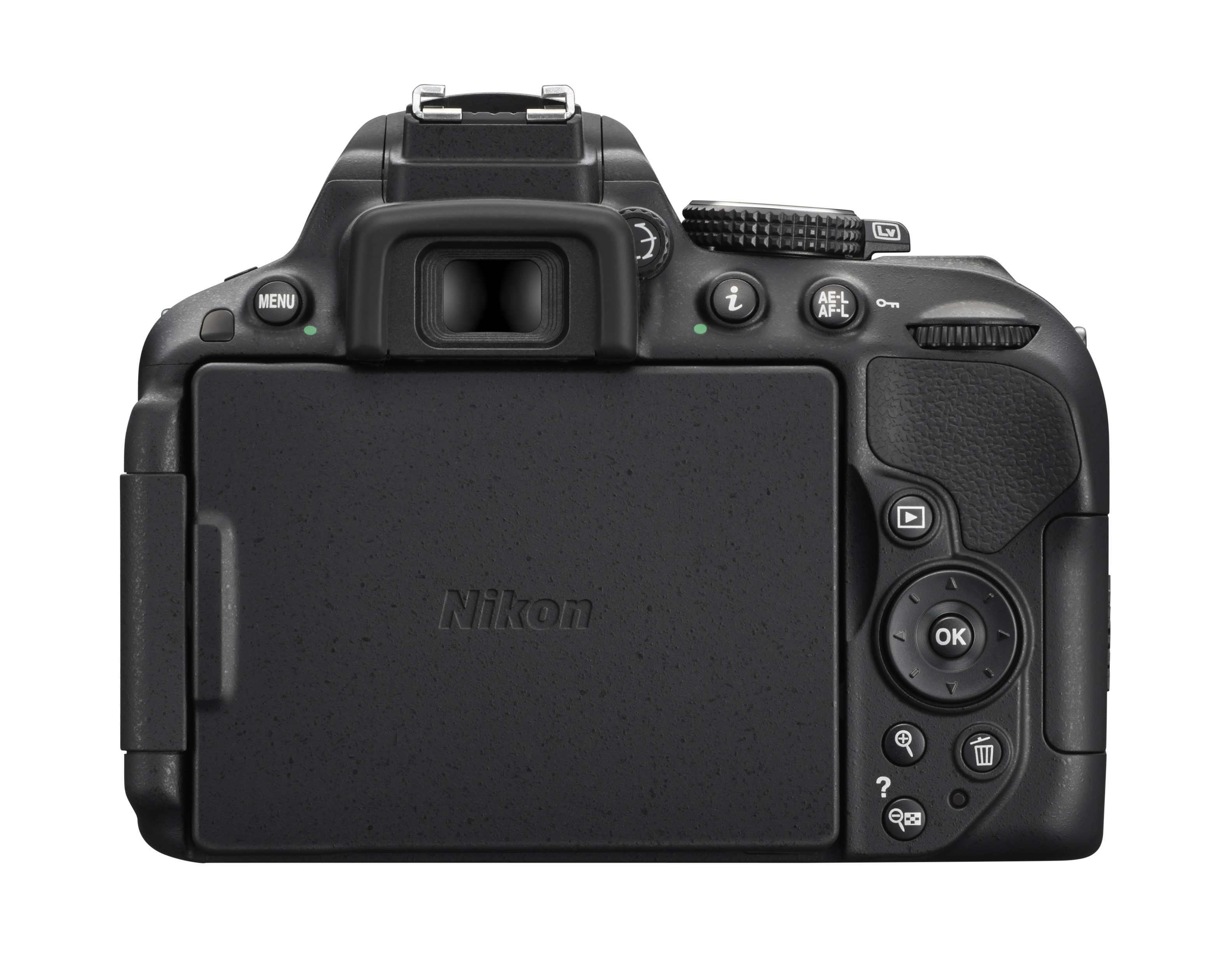 NIKON D5300 Kit Spiegelreflexkamera, 24,2 Megapixel, 18-105 mm Objektiv (AF-S, DX, ED, VR), WLAN, Schwarz