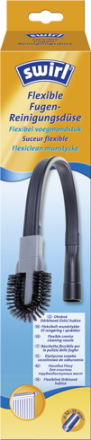 Produktverpackung für ein Reinigungswerkzeug mit langem, flexiblem Hals und Bürste.