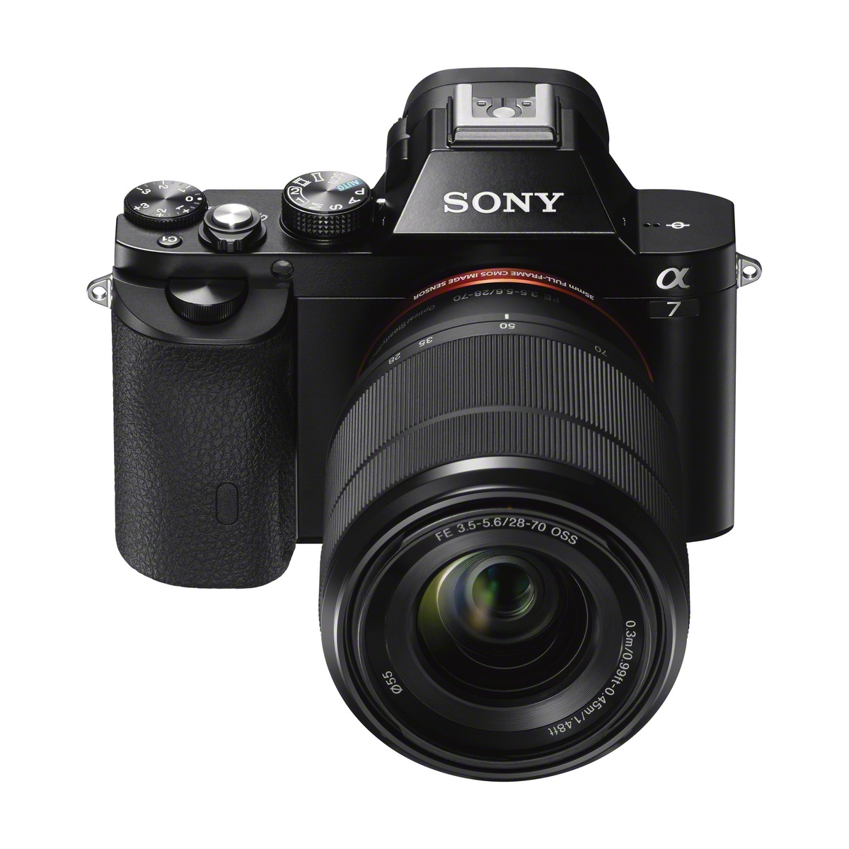 SONY Alpha 7 Kit (ILCE-7KB) + Tasche + Speicherkarte Systemkamera mit Objektiv 28-70 mm, 7,6 cm Display, WLAN