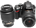 NIKON D3200 18-55 mm DX + 55 200 mm DX Çift Lens Kit Dijital SLR Fotoğraf Makinesi Siyah