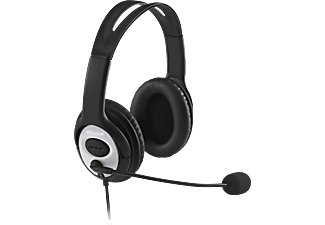 MICROSOFT LX-3000 LIFECHAT STEREO - PC Headset (Kabelgebunden, Binaural, Over-ear, Schwarz)