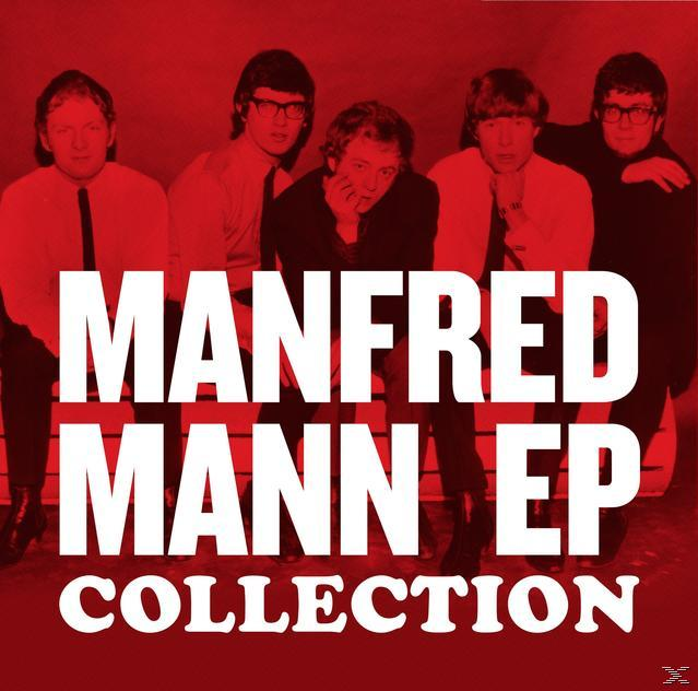 Albumcover von Manfred Mann EP Collection, Bandmitglieder vor rotem Hintergrund.