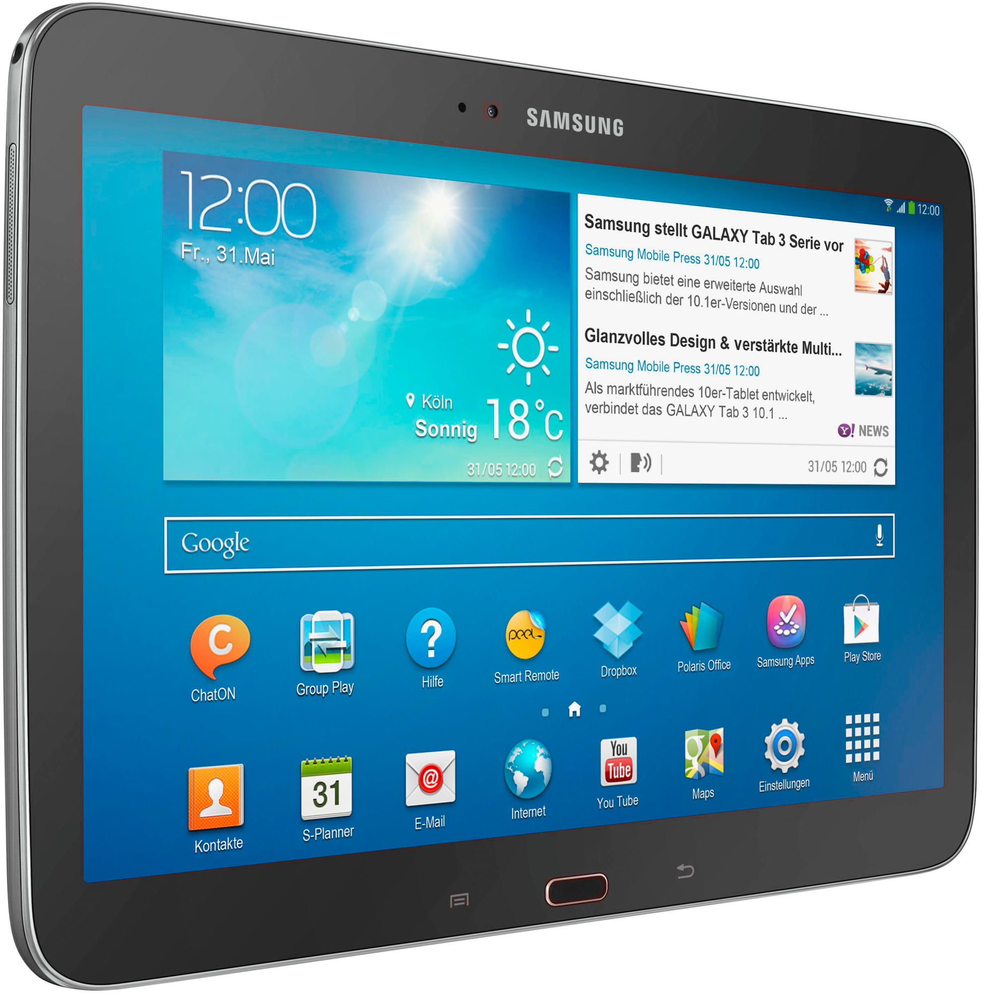 Tablet - Samsung Galaxy Tab 3, 10.1 pulgadas, 16GB, negro