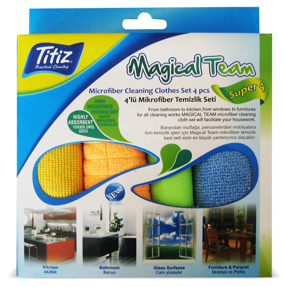 ARGEM TP-441 4'lü Microfiber Temizlik Bezi