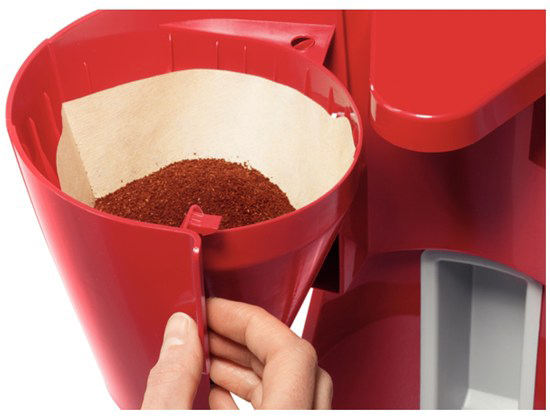 BOSCH TKA 3A 034 Kaffeemaschine Rot/Hellgrau