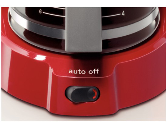 BOSCH TKA 3A 034 Kaffeemaschine Rot/Hellgrau