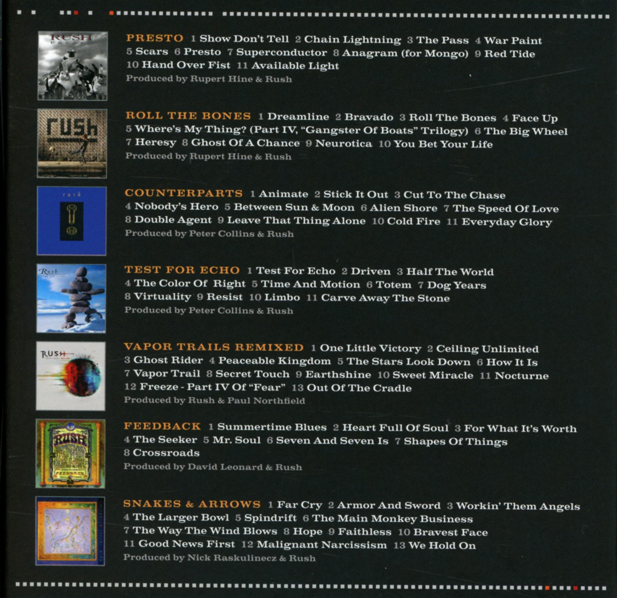 Albums - Studio The (CD) Rush - 1989-2007