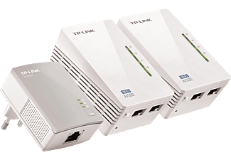 TP-LINK TP-LINK TL-WPA4220T KIT - trio Kit Powerline AV500 Wireless N 300Mbps - 12.92 W - bianco - Adattatore powerline (Bianco)