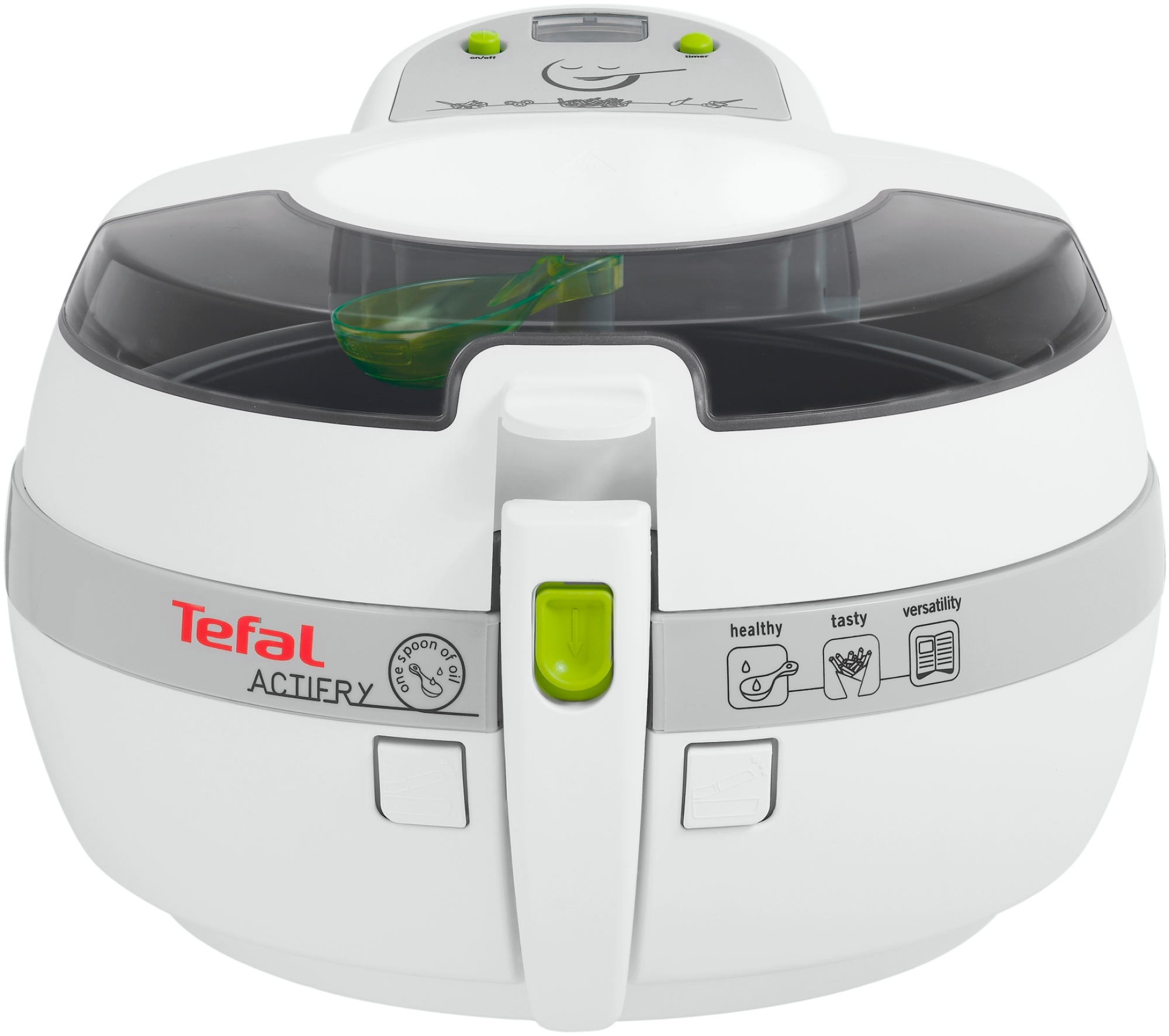 Freidora de aire - Tefal ACTIFRY SNACKING FZ707020 Capacidad de hasta 1kg de alimentos, Desmontable,