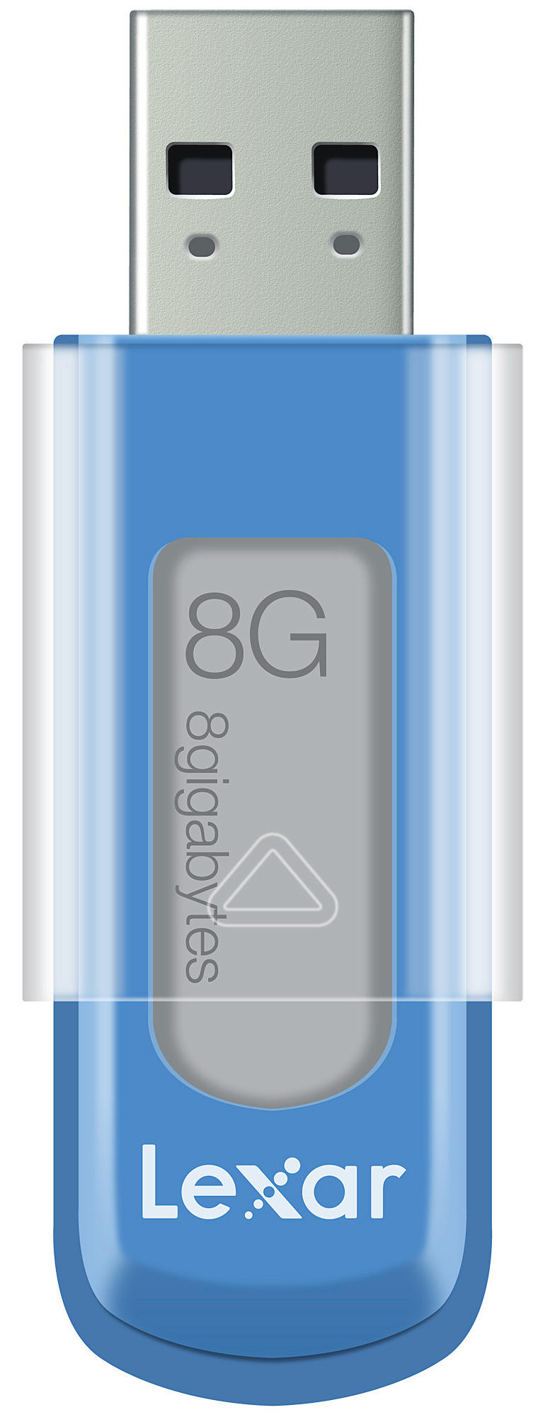 Pendrive de 8Gb - Lexar JumpDrive V10, USB 2.0, con tapa, en color naranja y blanco
