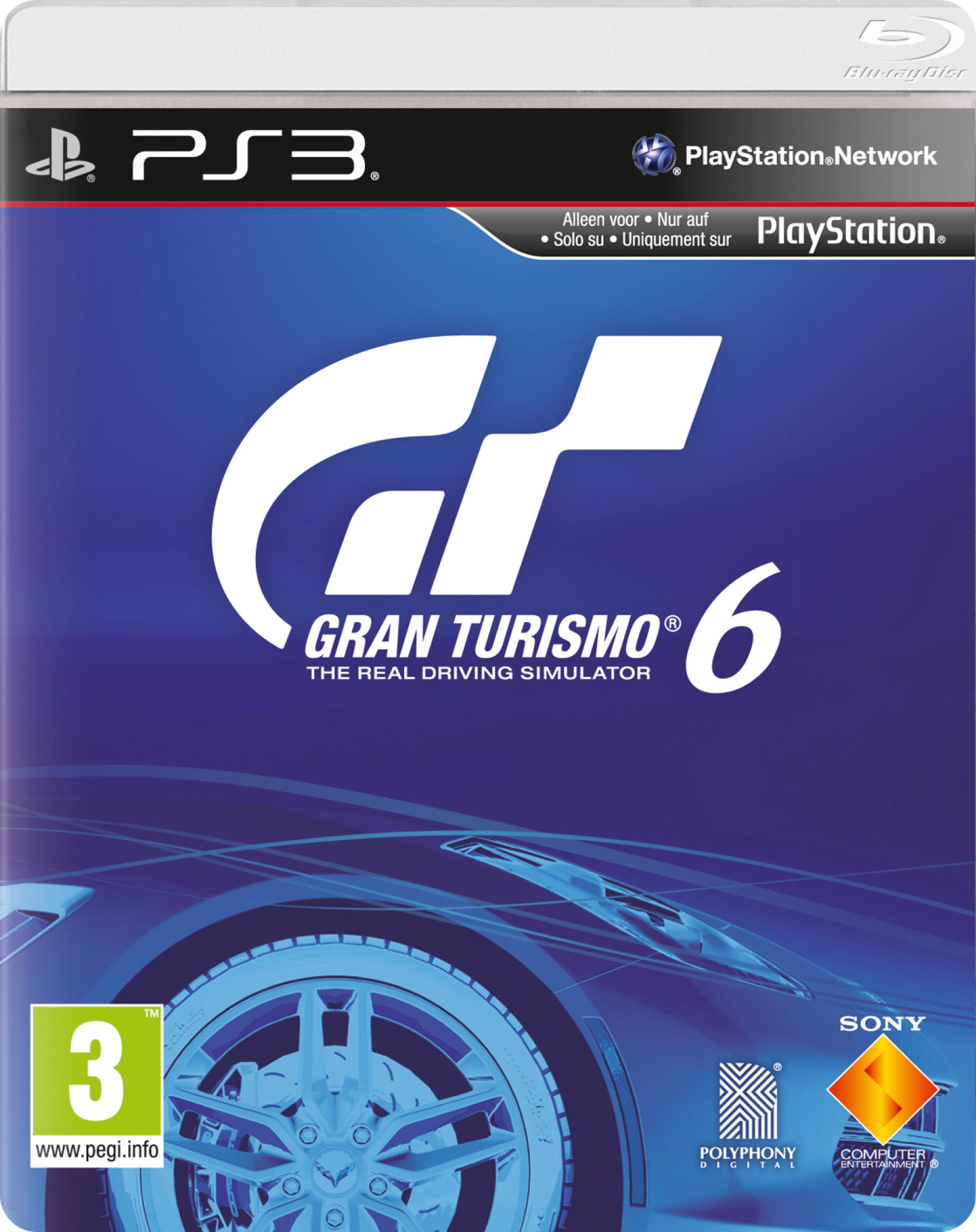 Consola - Sony - PS3 Negra, 500Gb + Gran Turismo 6 +  PS3 GTA V Grand Theft Auto