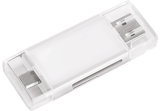 HAMA hama USB 2.0 OTG - SD/microSD Lettore di schede - Per Smartphone/Tablet - Bianco - lettore di schede (Bianco)