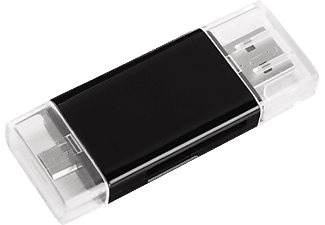 HAMA hama USB 2.0 OTG - SD/microSD Lettore di schede - Per Smartphone/Tablet - Nero - lettore di schede (Nero)