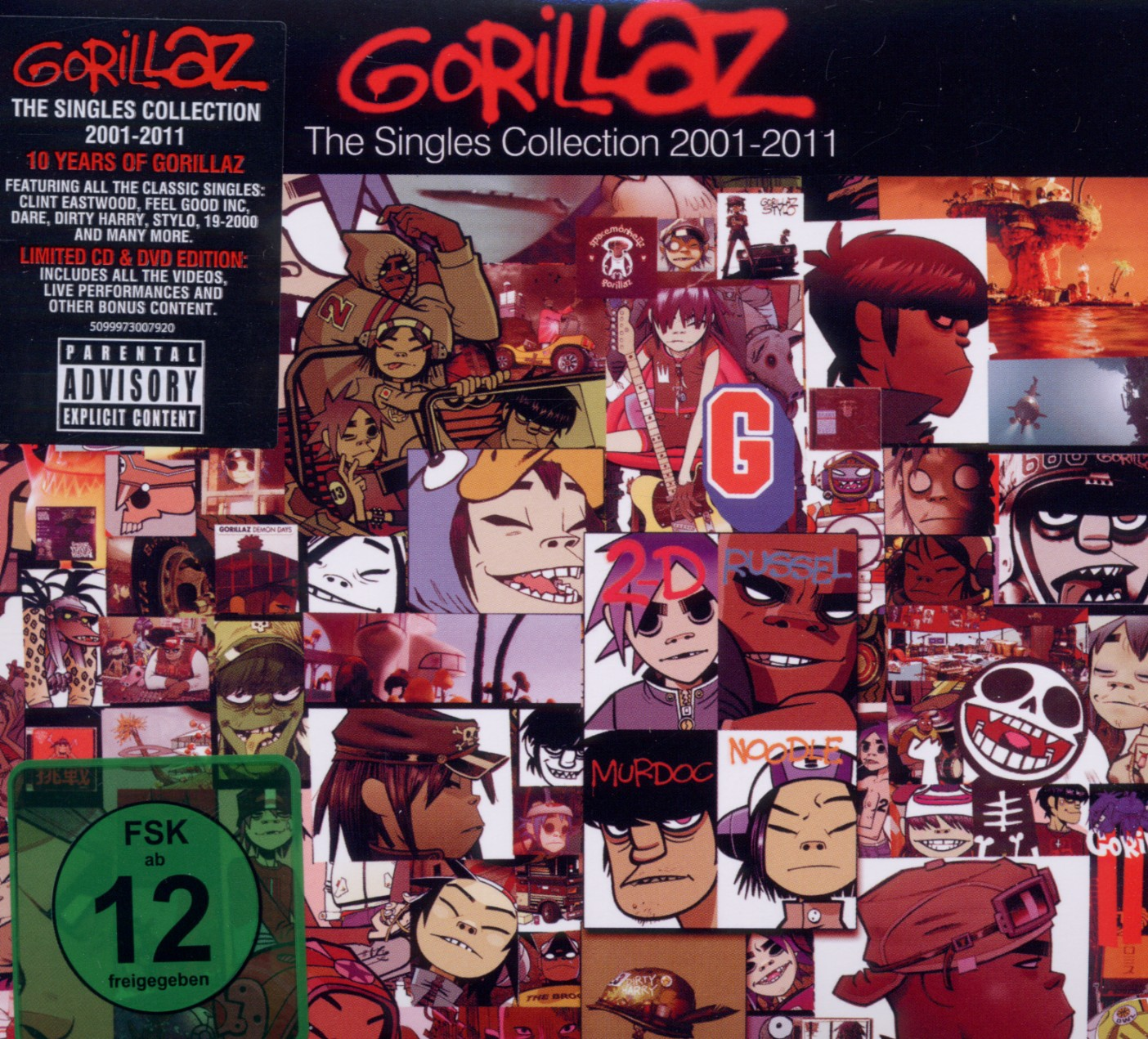 Gorillaz - The Singles Collection (CD 2001-2011 DVD Video) - 