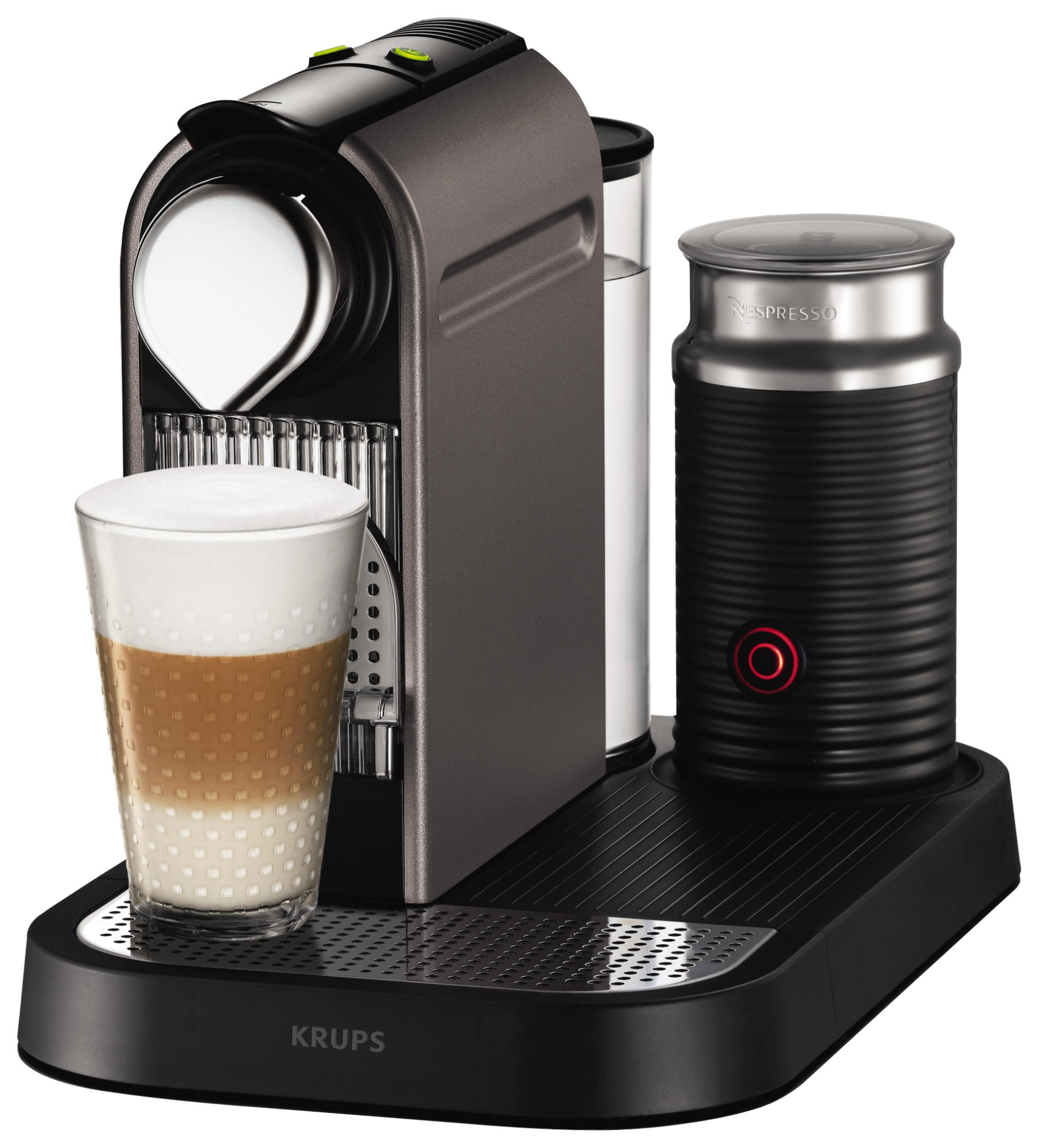 Cafetera de cápsulas Nespresso - Krups XN 730 T P4 CITIZ Milk Titan Presión 19 bares,