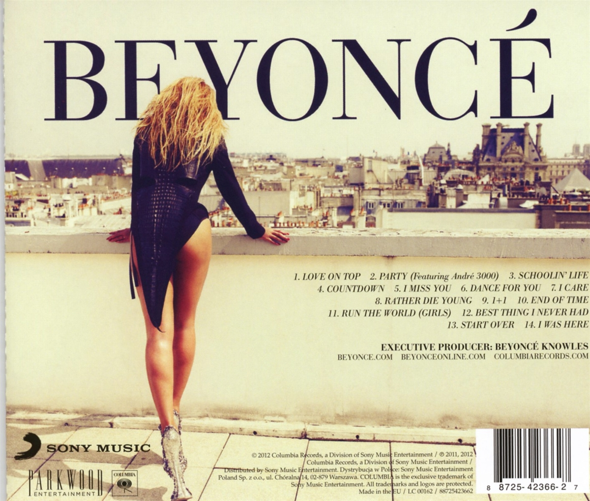 Albumcover: Frau in Schwarz. Titel: Beyoncé.