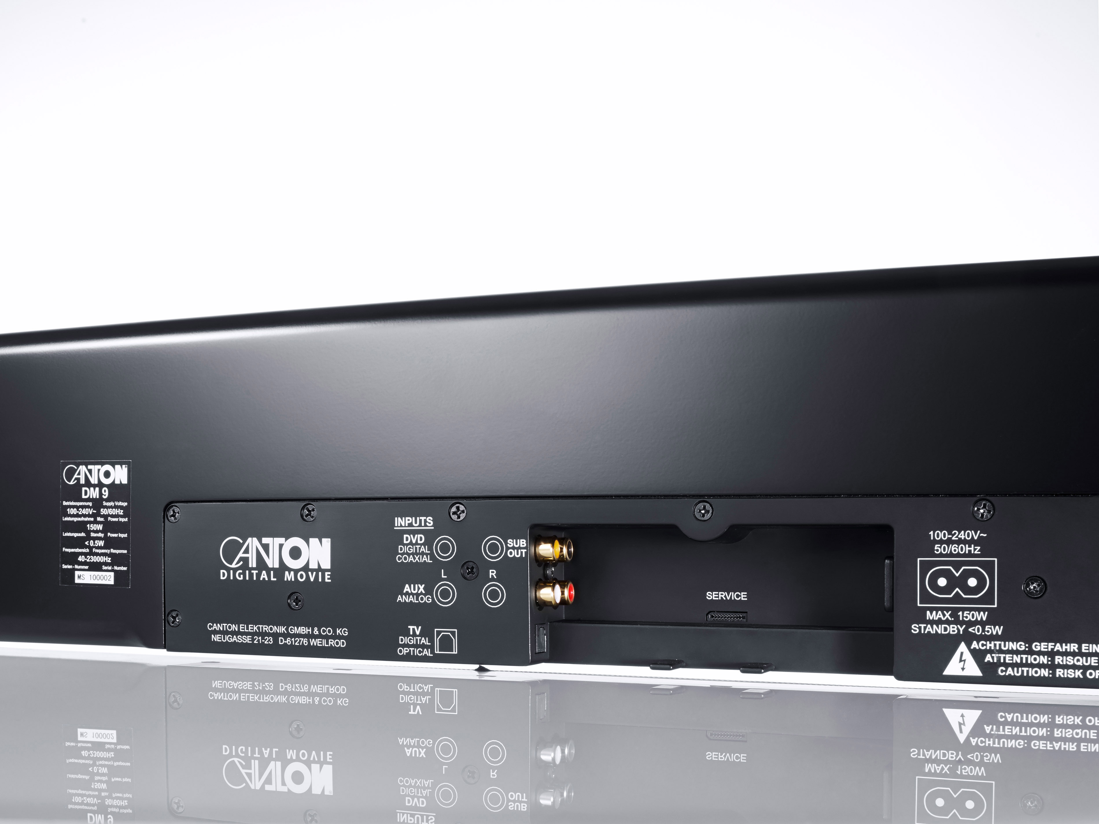 CANTON DM 900, 2.1 Heimkino-System, Schwarz
