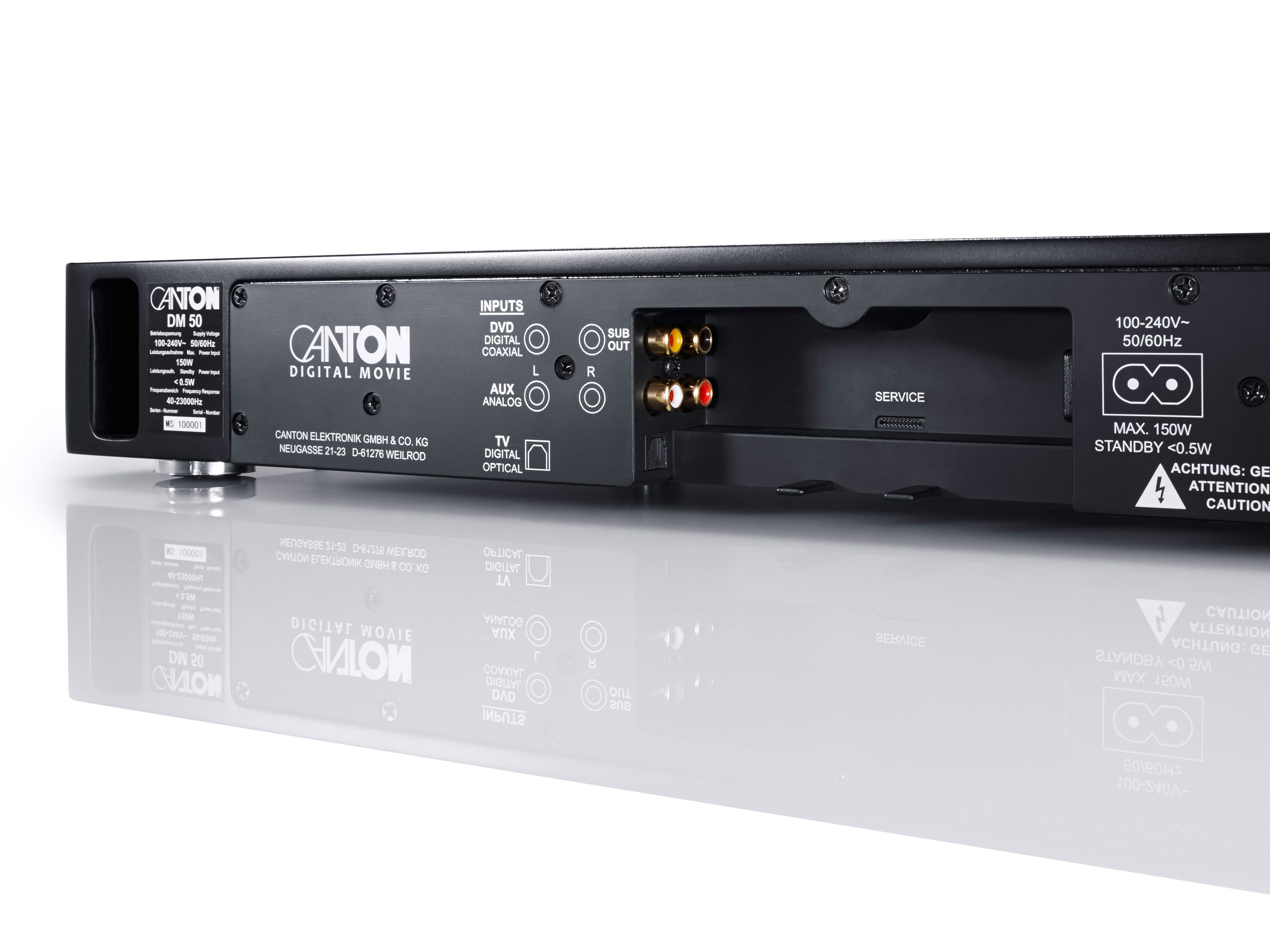CANTON DM 50 silber, 2.1 Heimkino-System, Silber