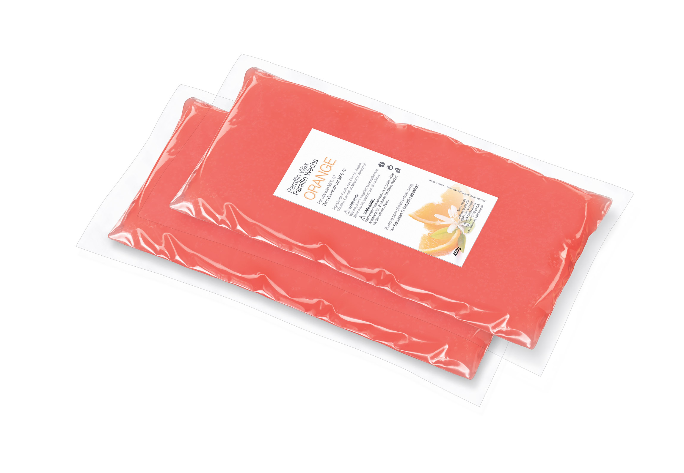 BEURER 589.43 NACHKAUFSET PARAFFIN MP70 ORANGE - Paraffin Nachkaufset