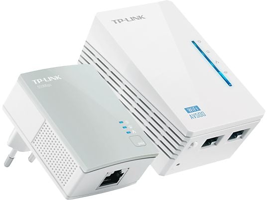TP-LINK TL-WPA4220KIT AV500 2-Port Wifi Powerline Adapter Starter Kit - Adattatore powerline (Bianco)