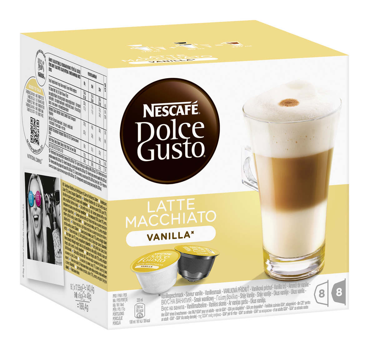 DOLCE GUSTO 12125501 Latte Macchiato Vanilla Kaffeekapseln (NESCAFÉ® Dolce Gusto®)