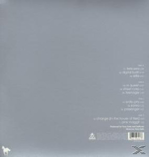 Album-Rückseite, grauer Hintergrund, Titellisten und Credits.