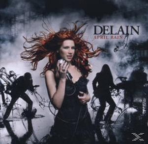 Albumcover mit einer Frau mit roten Haaren, die ein Mikrofon hält, und Silhouetten von Personen.