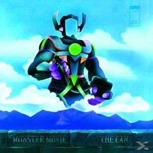 The Can-Albumcover. Ein Roboter steht am Himmel, hält eine Waffe, mit einer blauen Landschaft darunter.