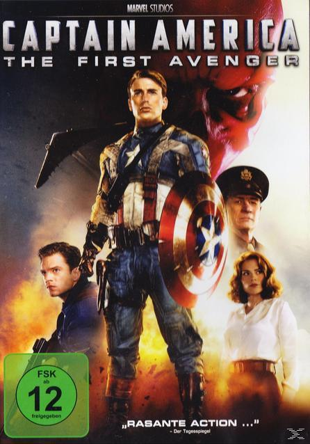 Captain America-Filmplakat mit Schauspielern und Charakteren aus dem Film.