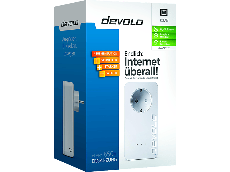 Lot Devolo DLAN 650 CPL (2 Adaptateurs) Blanc - Occasion
