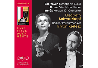 Elisabeth Schwarzkopf, Istvan Kertesz, Berliner Philharmoniker - Vier Letzte Lieder,Knozert Für Orchester,Symphonie No. 8  - (CD)
