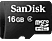 SANDISK SanDisk microSDHC 16 GB -  