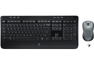 LOGITECH MK520 Cordless Desktop - Set tastiera e mouse (Nero)