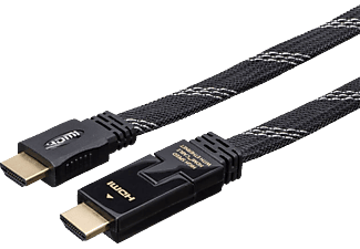 BIG BEN Câble HDMI plat - Câble (Noir)