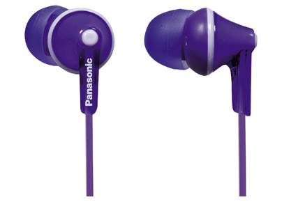 Violett Kopfhörer PANASONIC RP-HJE125, In-ear