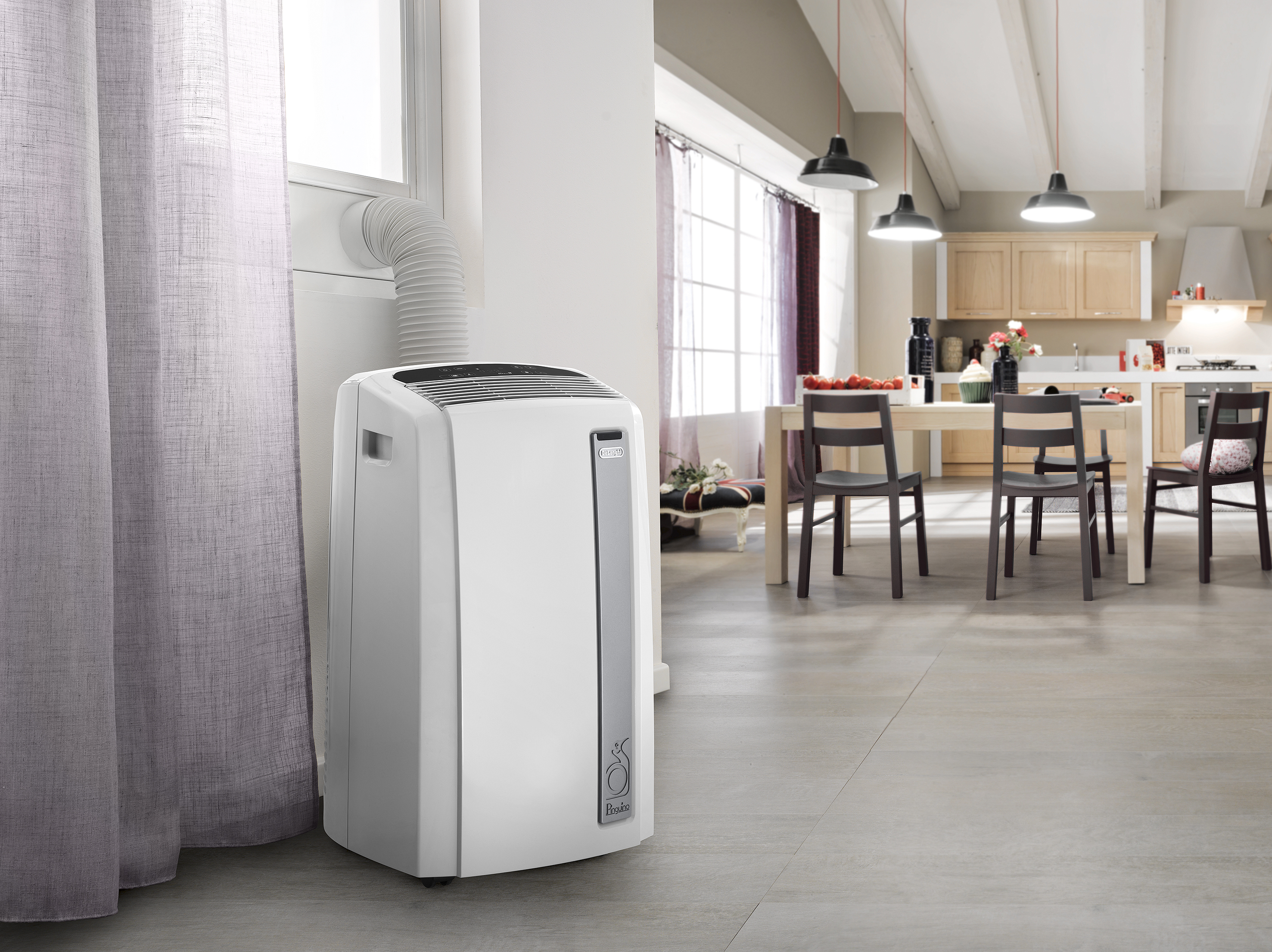 DELONGHI PAC-AN 112 Silent Klimagerät Weiß (Max. Raumgröße: 110 m³, EEK: A+)