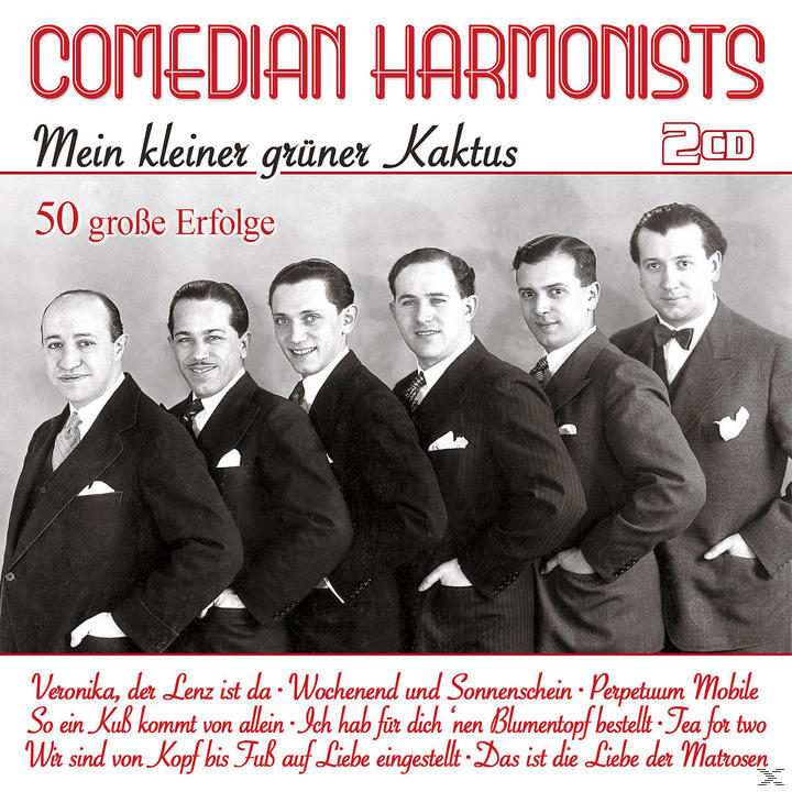 Albumcover mit sechs Männern in Anzügen. Text: Comedian Harmonists, Mein kleiner grüner Kaktus.