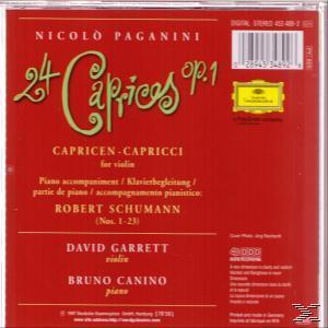 Bruno Canino, David Garrett - 24 Capricen Für Violine  - (CD)