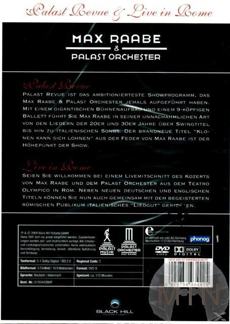 Palast Orchester & Max Raabe - Palast Revue/Live In Rom Spec.Ed.  - (DVD)