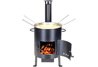 NOUVEL OUTDOOR BLACK - Outdoor Fondue- und Grillofen (Schwarz)