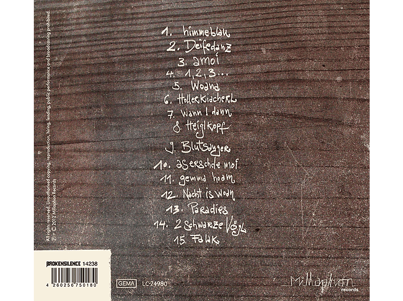 Thumbnail - Dreiviertelblut (baumann & Horn) - Lieder Vom Unterholz (CD)