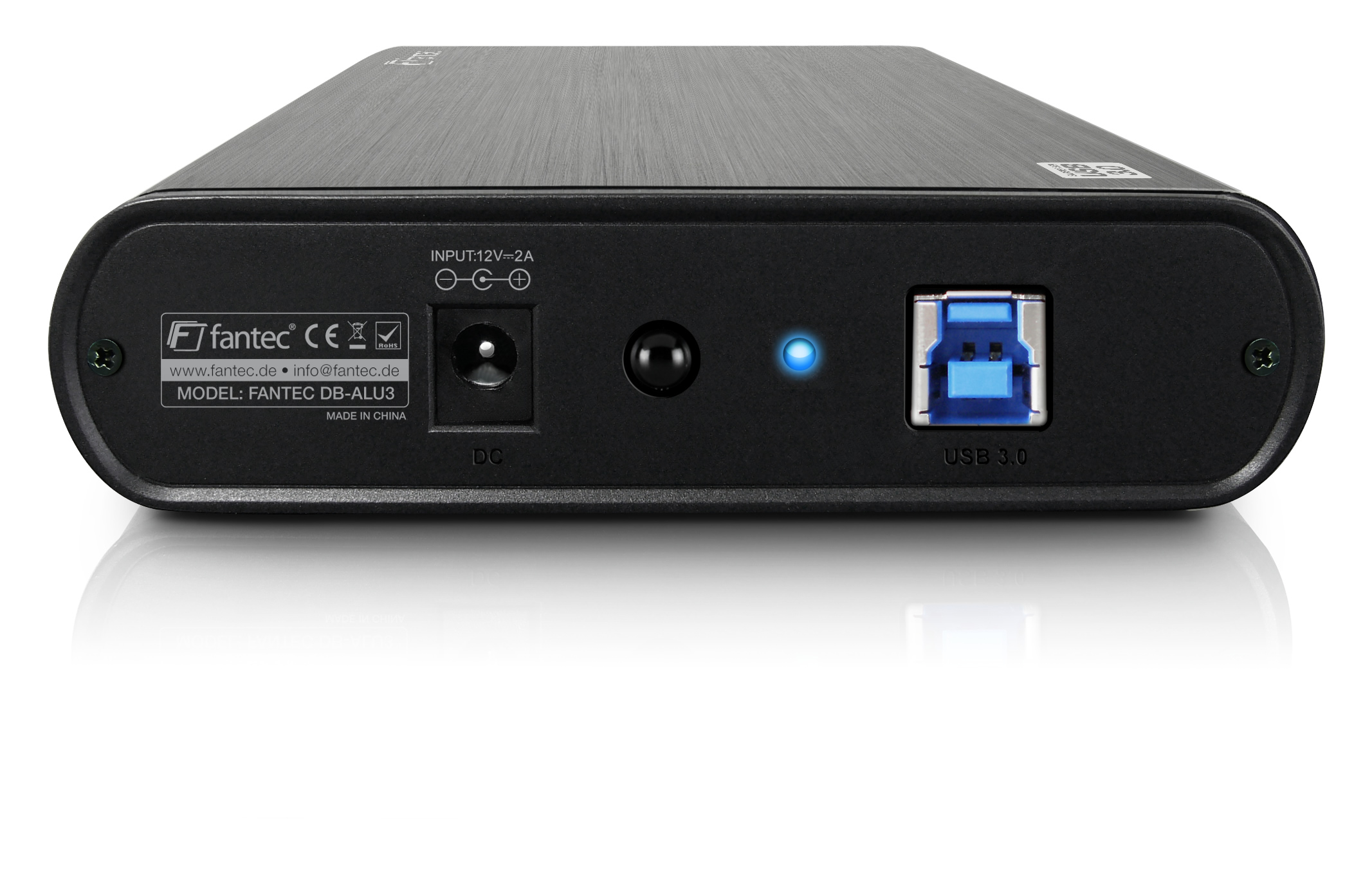FANTEC 1434 DB-ALU3, Schwarz