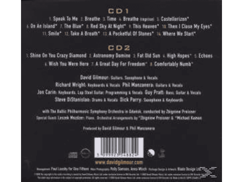 Thumbnail - David Gilmour - Live In Gdansk (CD)